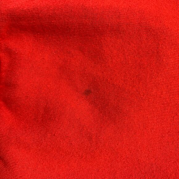 VINTAGE Size L Red Graphic Cotton Polyester Raglan Sweatshirt - Picture 6 of 6